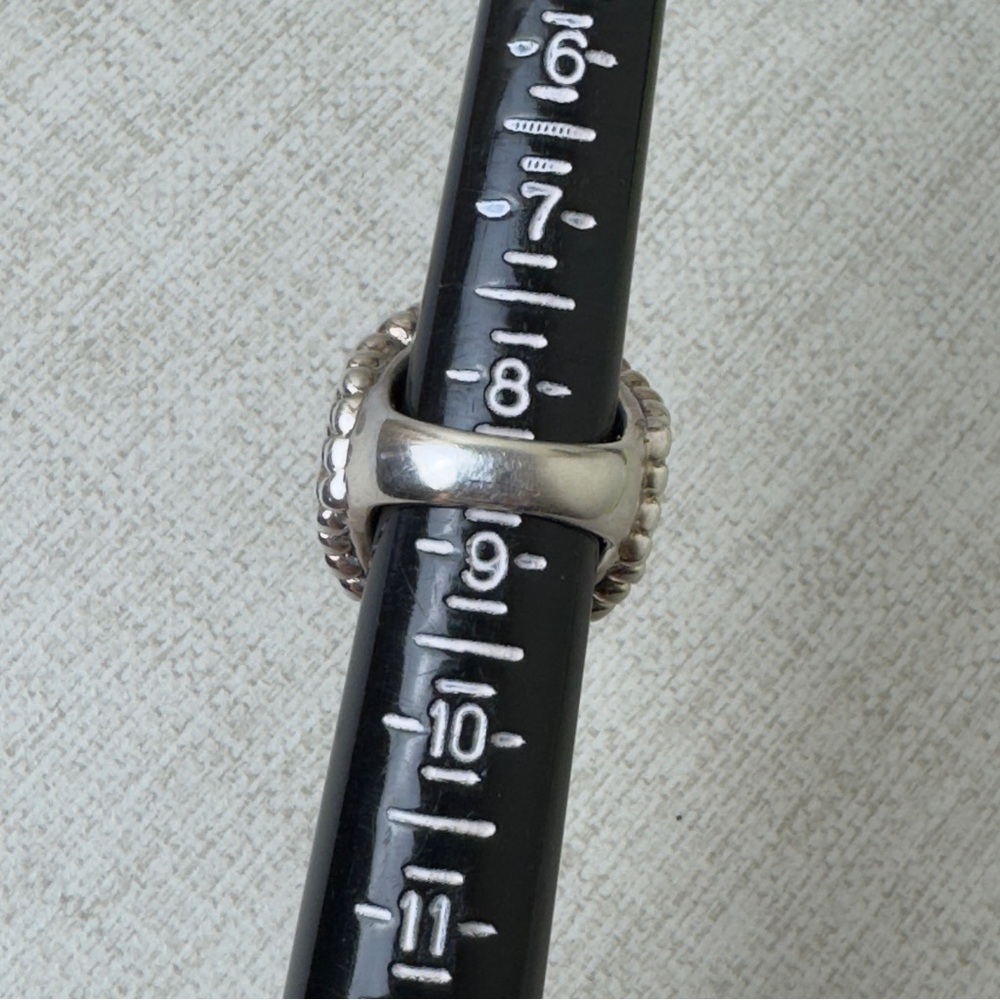 Textured Silver Statement Ring - image 2